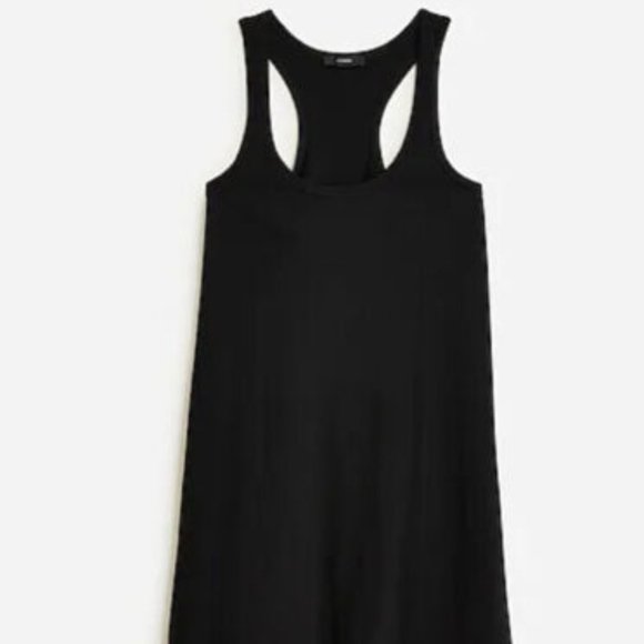J. Crew Swingy Mini Tank Dress Black Size XS NWT - Picture 3 of 3